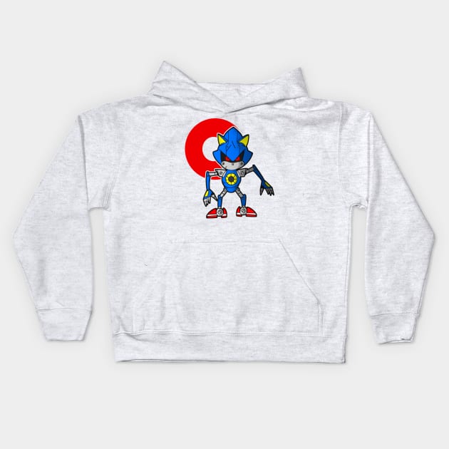 Metal Sonic Kids Hoodie by Atzon